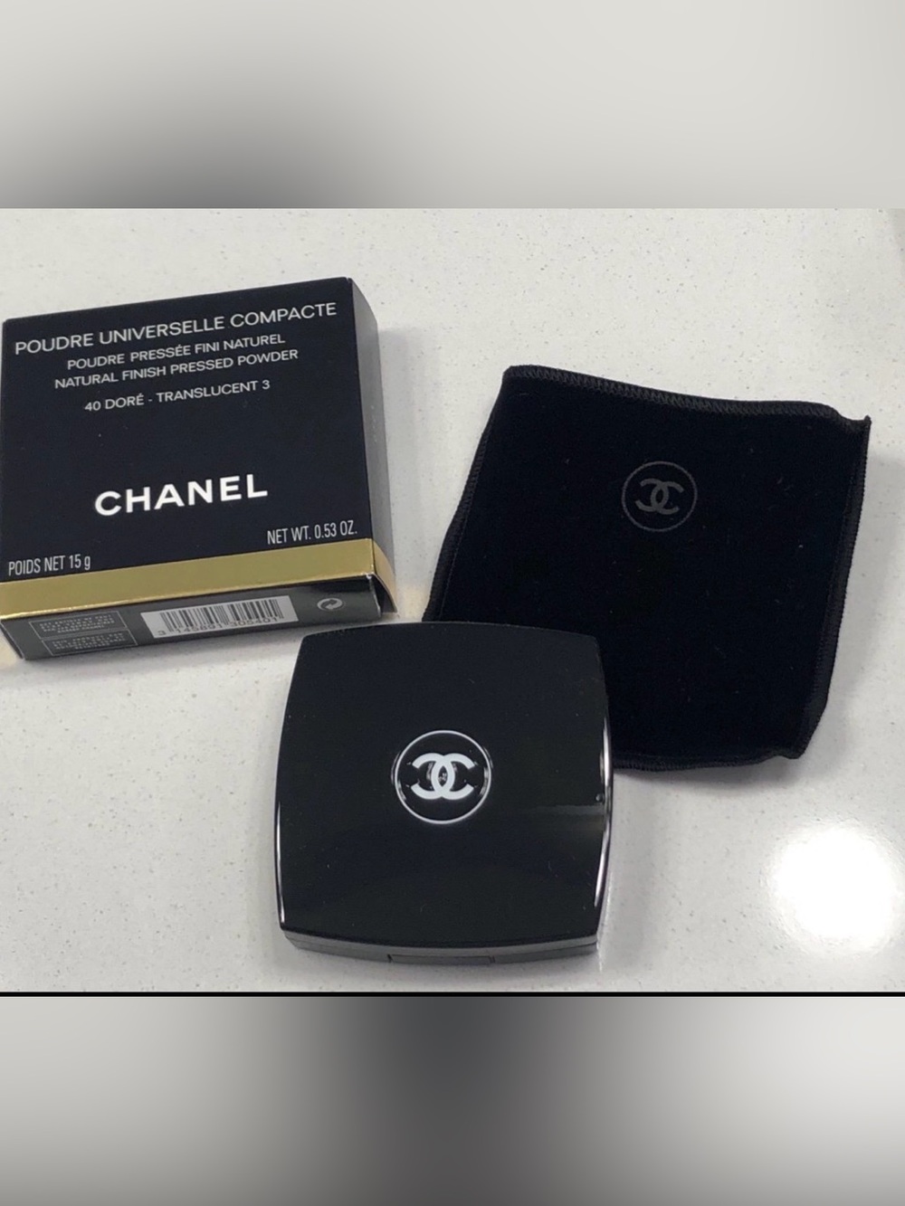Chanel Poudre Universelle Compacte 40 Dore Translucent 3 NIB